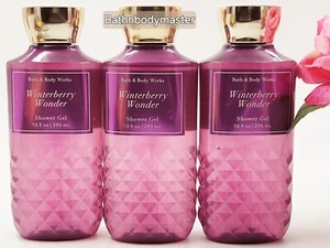 (3) Bath and Body works WINTER BERRY WONDER Shower Gel body wash bath 10 ozx3 - Picture 1 of 2