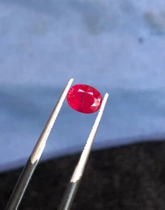 0.65 CTs Top Quality Natural Ruby best color Unheated From Afg Jigdalek - Imagen 1 de 7