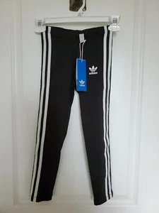 [Adidas] Girl's Three Stripes Leggings Size M (5-6Y) - Picture 1 of 3