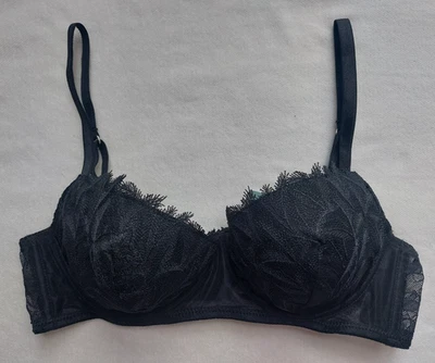NEW Intimissimi Lace Bra Model Sofia Black 36B (UK & US)/80B (EU) - Imagem 1 de 4