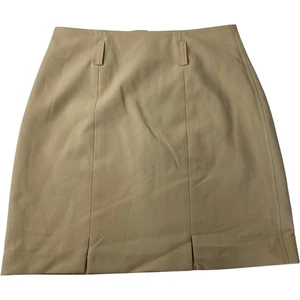 Falda lápiz recta beige para mujer estilo clásico oficina Reino Unido 28 - Imagen 1 de 7