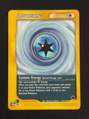 Cyclone Energy 143/144 REGULAR Pokémon Card WOTC Skyridge Uncommon - Image 1 of 4