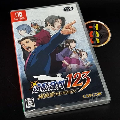 Gyakuten Saiban 123 Phoenix Wright Ace Attorney Trilogy Switch JapVer.EnFrSubNEW - Imagen 1 de 4