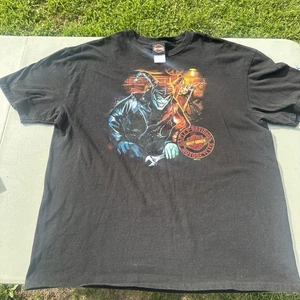 Harley Davidson Joker Clown Duluth MN T-Shirt Mens 2XL Black Motorcycles Biker - Picture 1 of 12