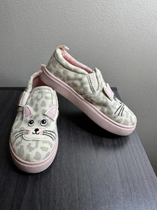 WONDER NATION Girls Size 10 Memory Foam Leopard Design Slip On Shoes - Picture 1 of 5