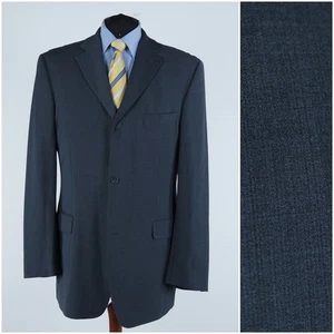 Mens Dark Grey Blazer 46L UK Size STRELLSON Wool Sport Coat Jacket - Picture 1 of 15