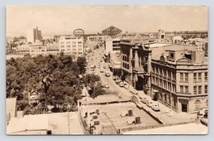 RPPC Avenida Juárez Torreón Coahuila Mexico Birdseye Cars c1950 Photo Postcard - Picture 1 of 4
