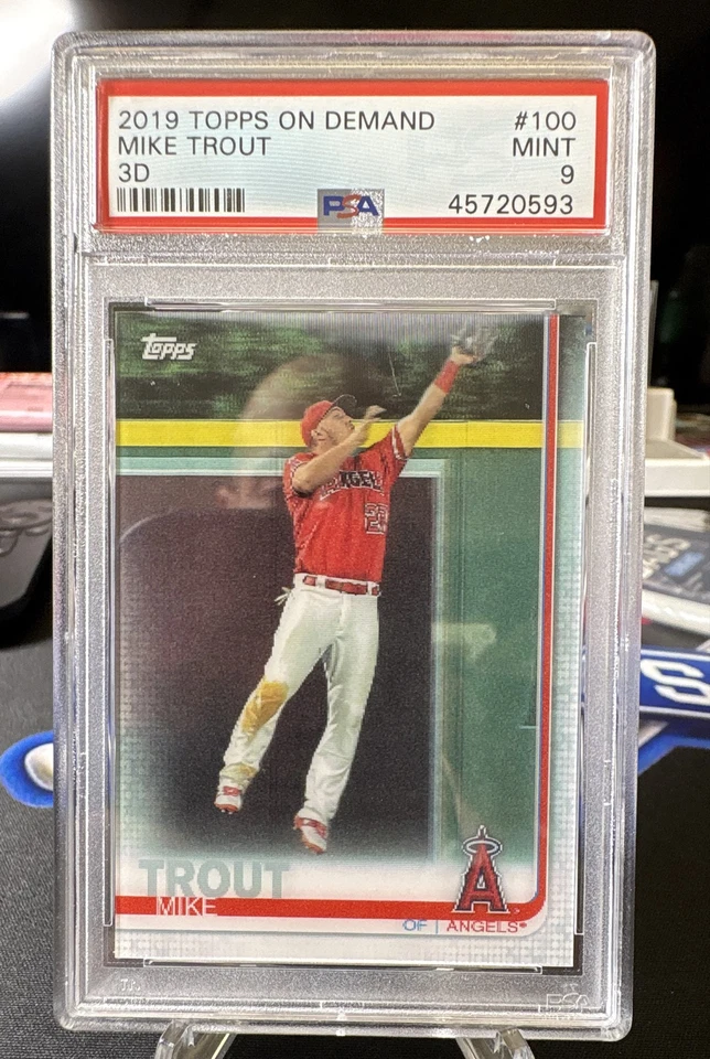 2019 Topps On Demand 3D - Mike Trout #100  PSA 9 - Image 1 of 1