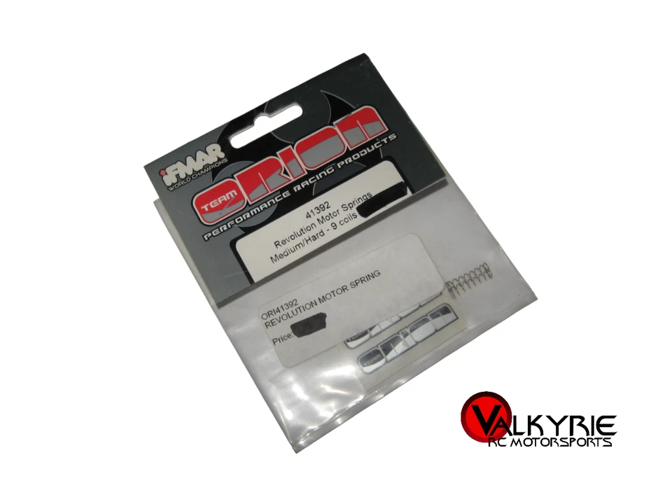 RC Orion Revolution Motor Springs Medium / Hard 9 Coil Steel Silver (2) 41392 - Image 1 of 1