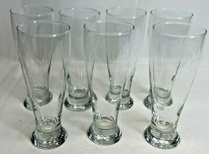 Juego de 7 vasos de cerveza de jugo de agua clara de altura 9" de altura, 16 oz tamaño pinta - Imagen 1 de 4