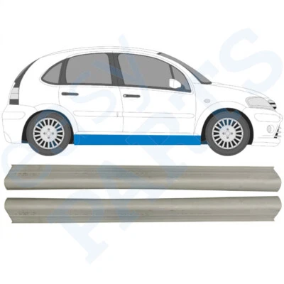 Citroen C3 2002-2010 Tôle de Réparation de Seuil / Paire - Photo 1/2