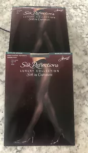 Hanes Silk Reflections Luxury Soft Control Top Sandalfoot Panty Hose Size AB NEW - Picture 1 of 11