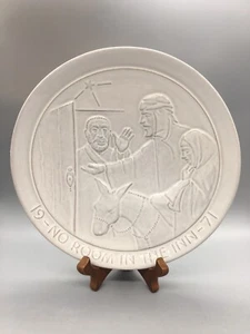 Frankoma J.F 1971 No Room in The Inn Plate 8 1/4" - Imagen 1 de 2