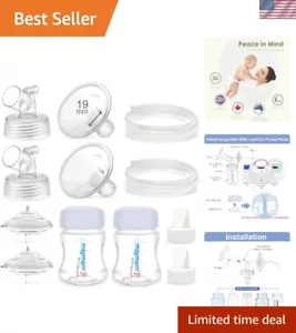 Spectra-Compatible Breast Pump Accessories - 2 Flanges, 2 Duckbill Valves & More - Picture 1 of 11