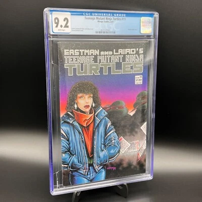 Mirage Teenage Mutant Ninja Turtles TMNT #11 Comic June 1987 CGC 9.2 White NM- - Image 1 of 2