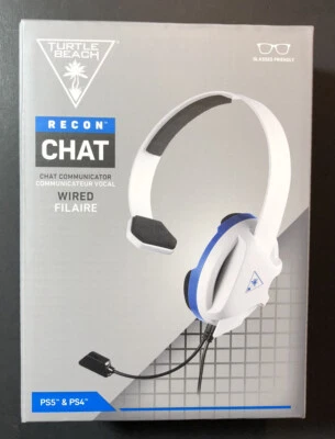 Turtle Beach Ear Force Recon Chat Wired Headset for PS4 & PS5 [ White ] NEW - Image 1 of 4