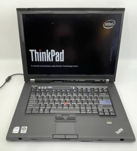π₯π₯π₯ Vintage IBM Thinkpad T61 6457 15.4'' Laptop Intel Centrino CPU - Afbeelding 1 van 11