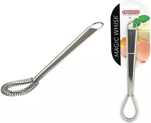 Magic Whisk Stainless Steel Mini Kitchen Mixer Ideal For Eggs & Sauces 20cm - Picture 1 of 3