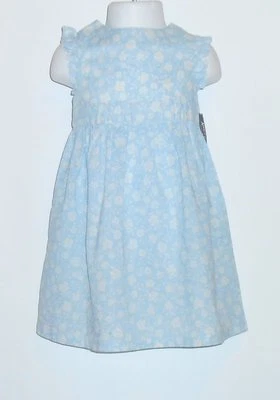 Vestido Floral American Living Niñas Cintura Imperio Azul y Blanco 3/3T Nuevo con Etiquetas Foto 1 de 2