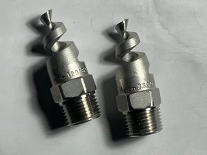 Spiraljet Nozzles 316 SS 	1/2” HHSJ-120164 TWO PCS - Picture 1 of 3