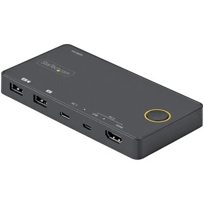StarTech.com 2-Port-Hybrid-USB-A + HDMI/USB-C 4K KVM-Switch - Bild 1 von 4