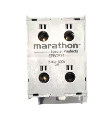 Marathon 1381800 EPBCP71 Power Distribution Block 510A, 600V 1 Pole Panel Mount - Image 1 of 4
