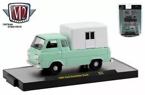 1:64 M2 Machines *MINT GREEN* 1965 Ford Econoline Pickup Camper *HOBBY EX* NIP - Picture 1 of 1