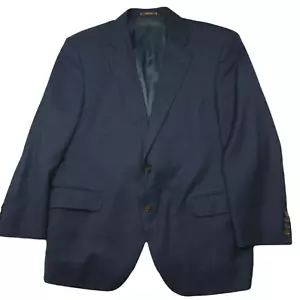 Peter Millar Blazer Mens 46R Blue 2 Button Wool Sport Coat Suit Jacket Formal - Picture 1 of 11