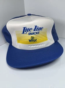 Vintage Lite Line Snacks Wise Food Trucker Hat Mesh WISE FOODS Logo Snack Kap II - Picture 1 of 9