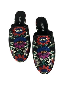 Zapatos para mujer VANELi Waylin Mule Jaquy tela negros bordados flores EE. UU. 7 M - Imagen 1 de 12