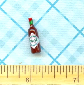 Salsa picante tamaño miniatura casa de muñecas #T - Imagen 1 de 2