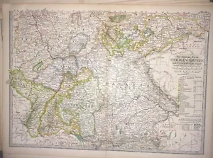 Antique Map GERMAN EMPIRE 1897 Very Good Condition 12x16" Old Country Pre-war  - Picture 1 of 3