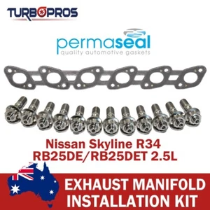 Permaseal Exhaust Manifold Titanium Stud&Gasket Kit For Nissan Skyline R34 2.5L - Bild 1 von 5