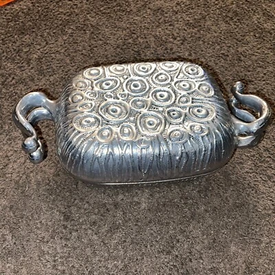 Vintage 1980 Don Drumm Cast Aluminum Coral Eyeballs Casserole Dish 3 Quart - Image 1 of 3