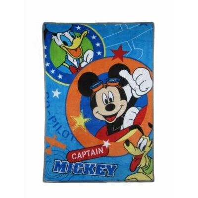 Mickey Mouse: Captain Mickey Super Plush Fleece Throw Blanket by Disney Baby - Image 1 of 2