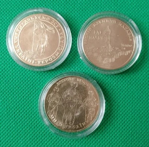 Challenge COIN Souvenir Token Russian Warship go F Yourself Ukraine 2022 Set 3 - Picture 1 of 8
