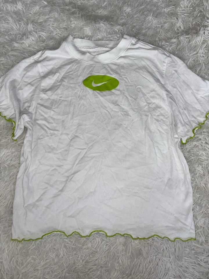 The Nike Tee Girls Sz. L Dri Fit Logo Tee. Roomy, Cute Details  - Image 1 of 4
