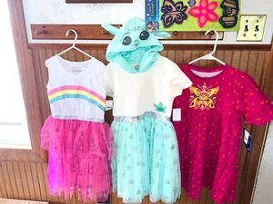 New 3+ GIRLS DRESS L (10/12) CARE BEARS STAR WARS DISNEY ENCANTO BREAKFAST MOLD - Picture 1 of 13