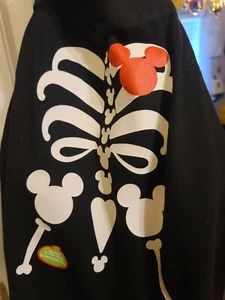 DISNEY MICKEY MOUSE SKELETON PET DOG COSTUME SIZE X-LARGE NWT - Picture 1 of 3