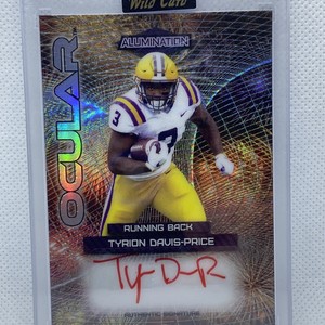 2022 Tyrion Davis-Price Wild Card Alumination Authentic Signature #2/2 AO-35
