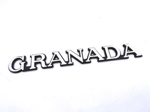 Genuine New FORD GRANADA METAL BOOT BADGE Rear Emblem Mk3 1985-1991 6479194 - Picture 1 of 1