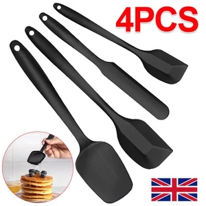 Silicone Spatula Set 4 PCS High Heat Resistant Non-Stick Rubber Kitchen Utensils - Picture 1 of 13