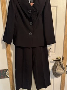 NYP Pantalón Traje 2 Piezas Pantalones Chaqueta Top Negro Talla 6 Pequeño, Nuevo con etiquetas - Imagen 1 de 4
