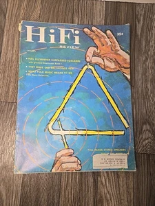 1959 JANUARY HIFI REVIEW MAGAZINE - NICE ILLUSTRATED FRONT COVER  - Picture 1 of 4