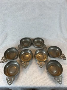 Williamsburg Stieff 8 Pewter Porringers/Bowls - Picture 1 of 16