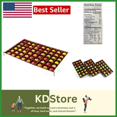 Deluxe 54-Piece Assorted Fruit & Marzipan Gift Box - Kosher Certified - Image 1 of 4