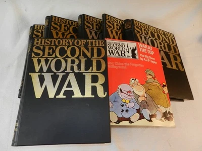 WW II  "HISTORY OF THE SECOND WORLD WAR"  96 Magazines in 6 hard plastic binders Foto 1 de 4