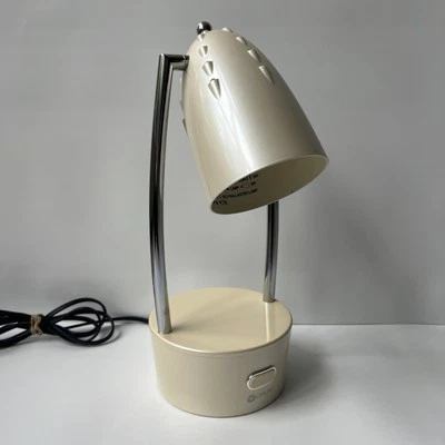 OttLite 15W Pivoting Dome Desk Lamp Pearl White PL7967 120V 60Hz WORKS - Image 1 of 4
