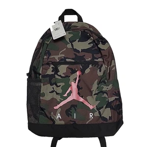 Nike JORDAN Kids Elemental School Backpack OS BLACK GREEN CAMO PENCIL CASE NWT - Picture 1 of 3
