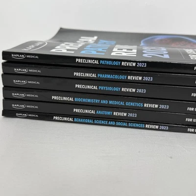 Kaplan Medical Preclinical Review 2023 USMLE Step 1 COMLEX Level 1 6 Book Set - Image 1 of 4